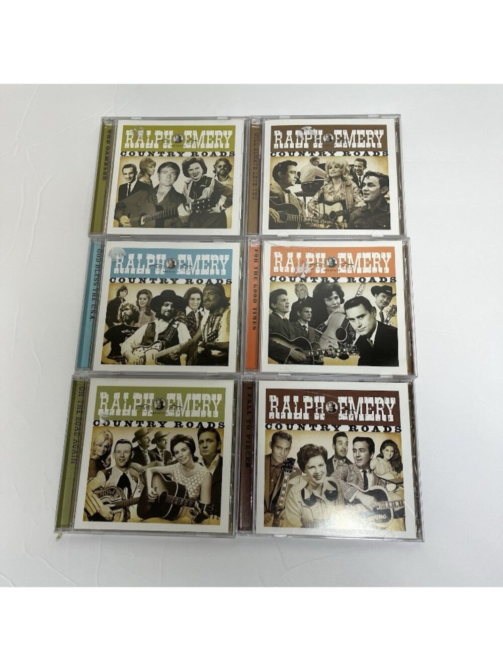 Ralph Emery Country Roads 60’s Set of 6 Country Western Various Artists CD's